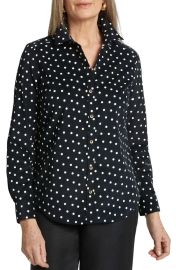 Haven Polka Dot Corduroy Button-Up Shirt at Nordstrom