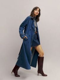 Hayes Denim Trench Coat at Reformation