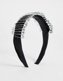 Headband with Safety Pin Embellishment by Asos at Asos