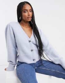 Heart Button Cardigan by  Other Stories at Asos