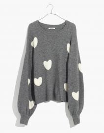 Heart Dot Balloon-Sleeve Pullover Sweater by Madewell at Madewell