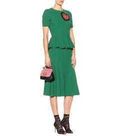 Heart Patch peplum dress at Mytheresa