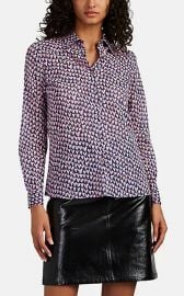 Heart-Print Cotton Voile Blouse at Barneys