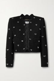 Heart Scalloped Jacket by Saint Laurent at Net A Porter