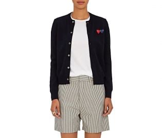 Heart Wool Cardigan by Comme des Garcons PLAY at Barneys