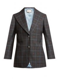 Heart-jacquard peak-lapel wool-blend blazer at Matches