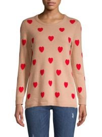 Heart print sweater at Lord & Taylor