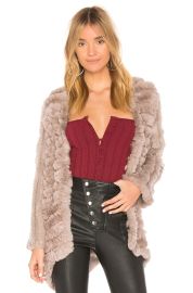 HeartLoom Tilda Dyed Rex Rabbit Fur Jacket at Revolve