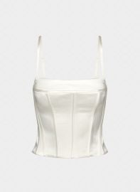 Heartbeat Satin Bustier at Aritzia