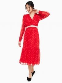 Heartbeat Silk Midi Dress at Kate Spade