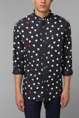 Hearts Oxford Button-Down Shirt at Urban Outfitters