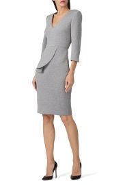 Heather Grey Scuba Sheath by Badgley Mischka for 65 Rent the Runway at Rent The Runway