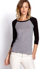 Heathered Baseball Tee at Forever 21