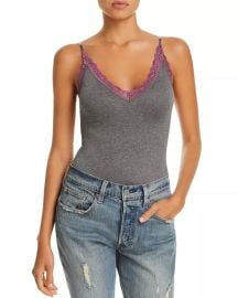 Heathered Jersey Cross-Dye Thong Bodysuit at Bloomingdales