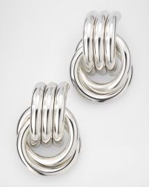 Heaven Mayhem Mini Knot Earrings Silver at Neiman Marcus