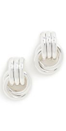 Heaven Mayhem Mini Knot Earrings Silver One Size at Shopbop