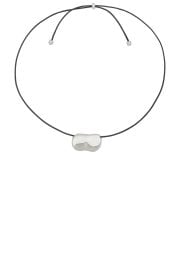 Heaven Mayhem Pebble Necklace In Silver Black at Revolve