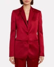 Heavy Satin Tailored Blazer at Intermix