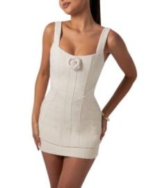 Heiress Beverly Hills Boucle Flower Mini Dress Bloomingdale39s at Bloomingdales