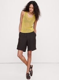 Heirloom Linen Sweater Tank at Banana Republic