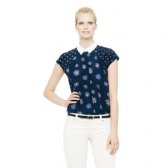 Helene printed top at Club Monaco