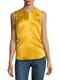 Helmut Lang - Armhole Ruched Silk Tank Top at Saks Fifth Avenue