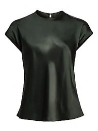 Helmut Lang - Double Satin Cap-Sleeve Top at Saks Fifth Avenue