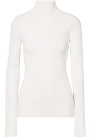 Helmut Lang - Ribbed-knit turtleneck sweater at Net A Porter