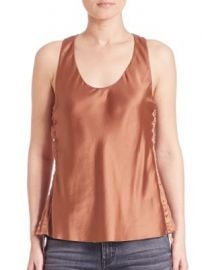 Helmut Lang - Silk Tank Top at Saks Off 5th