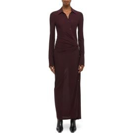 Helmut Lang Asymmetric Long Sleeve Dress at Nordstrom
