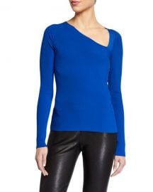 Helmut Lang Asymmetric Raglan Top at Neiman Marcus