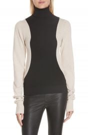 Helmut Lang Colorblock Wool Blend Turtleneck Sweater   Nordstrom at Nordstrom