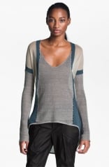 Helmut Lang Contrast Border Pullover at Nordstrom