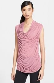 Helmut Lang Cowl Slack Jersey Top at Nordstrom