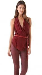 Helmut Lang Delta wrap blouse at Shopbop at Shopbop