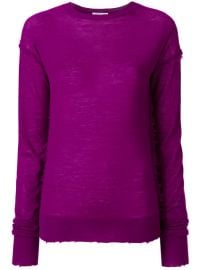 Helmut Lang Distressed Effect Knitted Top at Farfetch