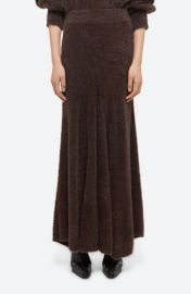 Helmut Lang Grunge Eyelash Maxi Skirt at Nordstrom