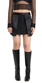 Helmut Lang Inside Out Miniskirt Black 0 at Shopbop