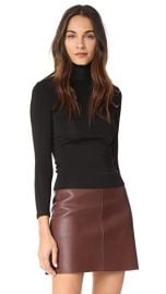 Helmut Lang Leather Neck Bondage Tee at Shopbop