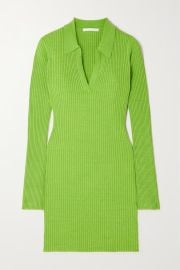 Helmut Lang Marl Ribbed Mini Dress at Net A Porter