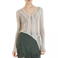 Helmut Lang Open Web Knit Sweater at Barneys