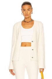 Helmut Lang Rib Cardigan in Muslin  FWRD at Forward