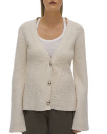 Helmut Lang Ribbed Flared Sleeve Cardigan    Bloomingdales at Bloomingdales