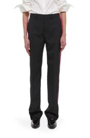 Helmut Lang Seat Belt Stripe Virgin Wool Pants at Nordstrom