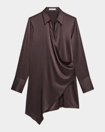 Helmut Lang Silk Wrap Shirtdress at Neiman Marcus