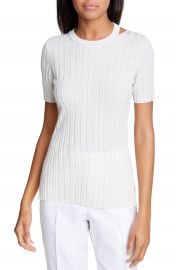 Helmut Lang Slash Neck Ribbed Wool Sweater   Nordstrom at Nordstrom