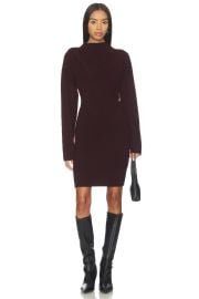 Helmut Lang Slouchy Dress In Burgundy at Revolve