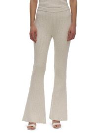 Helmut Lang Slub Knit Ribbed Flare Pants on SALE at Saks Off 5th