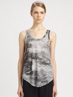 Helmut Lang Smudge print Tank at Saks Fifth Avenue