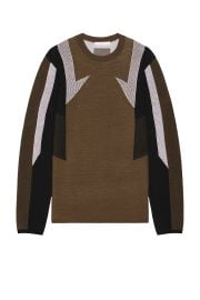 Helmut Lang Sport Crew In Black Ivory Cognac at Revolve